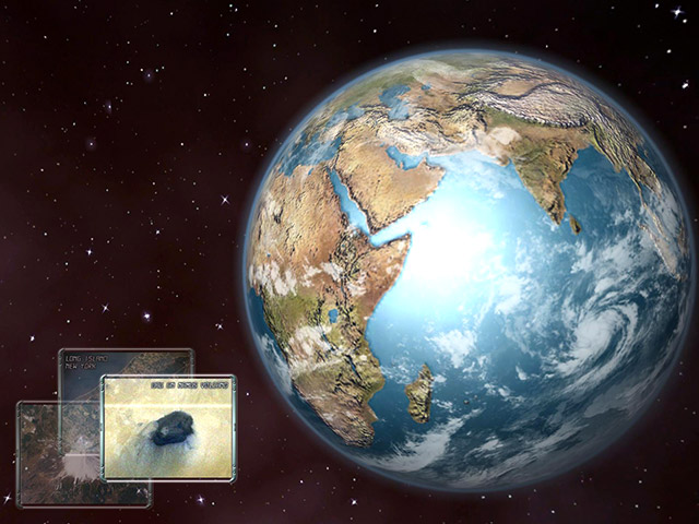 wallpaper earth space. 3D Earth space scenes.