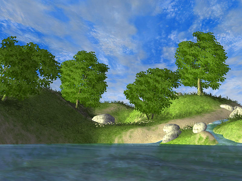 Beautiful Forest Lake 3D Screen Saver screen shot