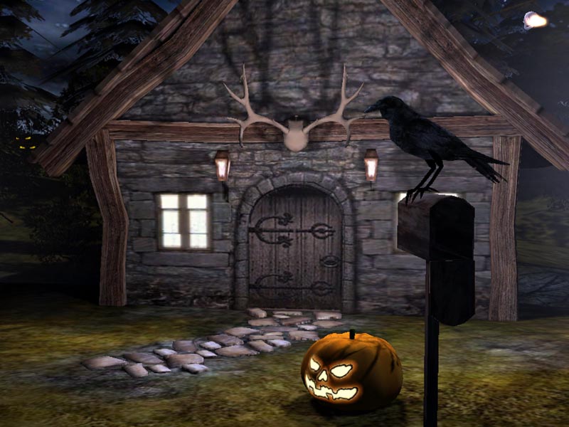 Windows 10 Halloween Time 3D Screensaver full