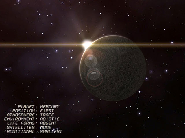 Click to view Mercury Observation 3D Screensaver 1.0.4 screenshot