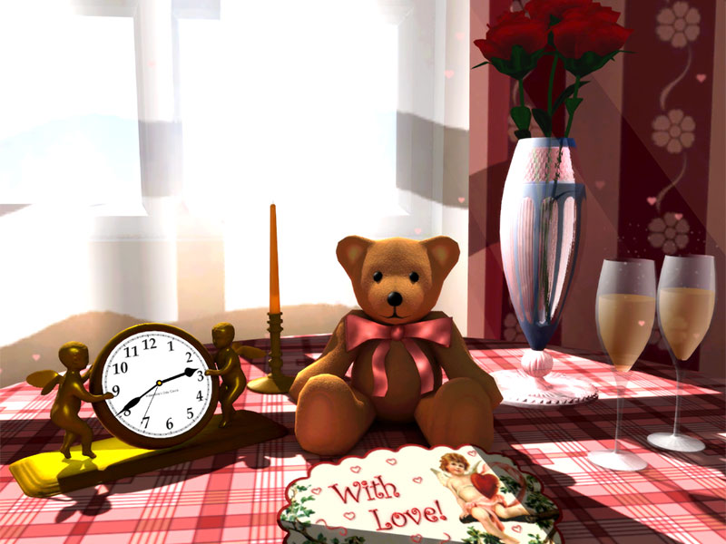 3D Valentine's Screensaver screen shot