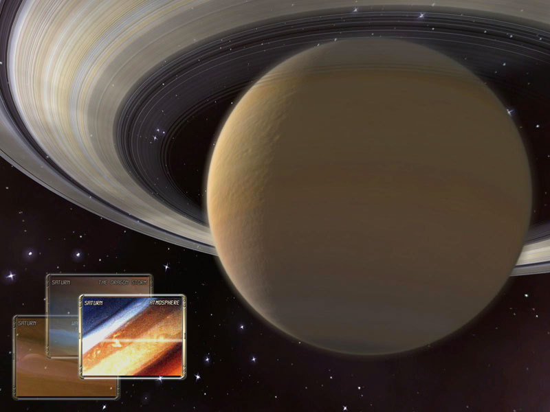 Take a space trip to the marvelous Saturn planet!