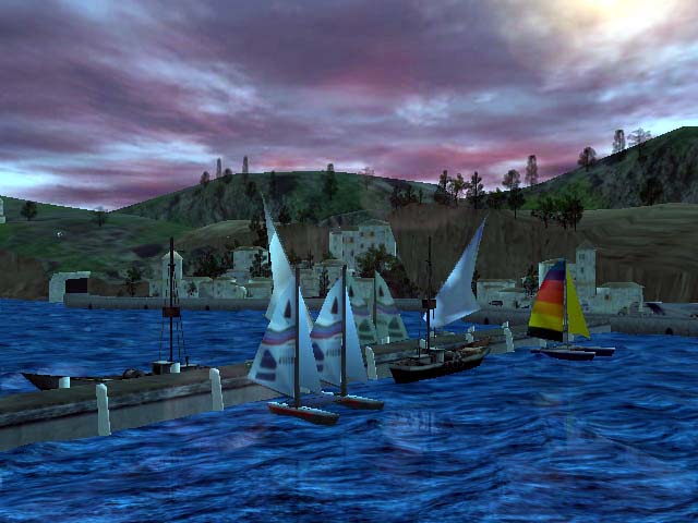 Screenshot of Seascape 3D Screensaver 1.0