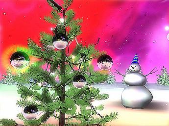 3D Space Christmas Screensaver