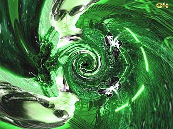 Matrix alienígena mágica en 3D imagen grande