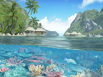 Caribbean Islands 3D Image plus grande
