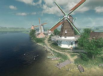 Dutch Windmills 3D Écran de Veille