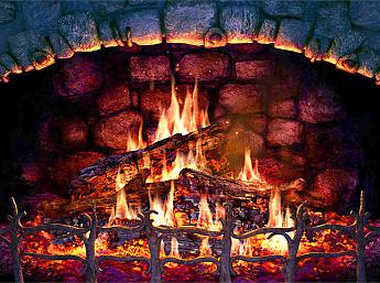 Fireplace 3D Écran de Veille