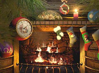 Fireside Christmas 3D Écran de Veille