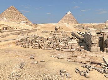 Great Pyramids 3D Image plus grande