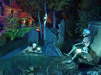 Halloween Watermill 3D Image plus grande