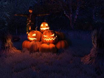Halloween Watermill 3D imagen grande