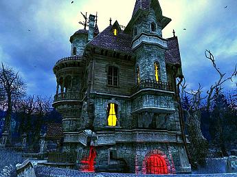 Haunted House 3D Image plus grande
