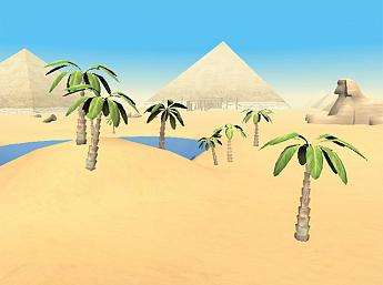Las pirámides de Egipto en 3D imagen grande