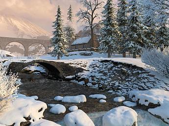 Winter Highlands 3D Bildschirmschoner