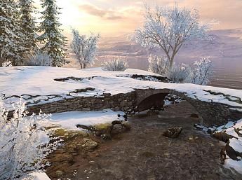 Winter Highlands 3D Image plus grande