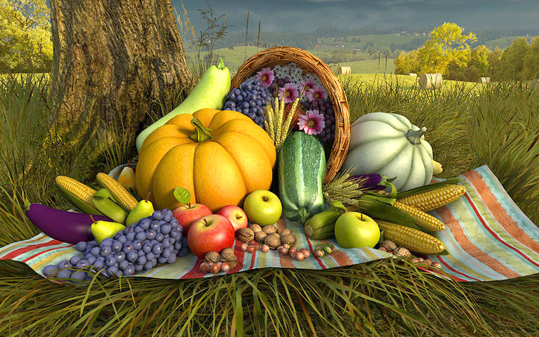 Thanksgiving Day 3D Screensaver - Download Animated 3D Screensaver