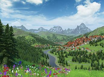 Alpine Summer 3D imagen grande