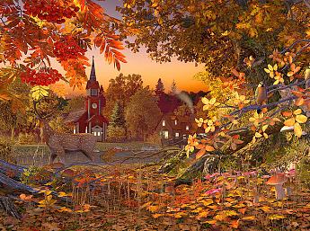 Autumn Wonderland 3D Bildschirmschoner