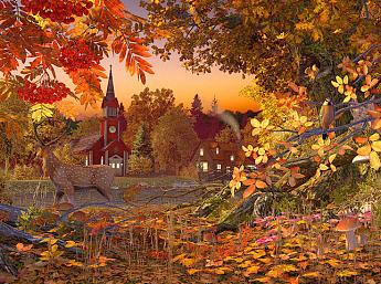 Autumn Wonderland 3D Image plus grande