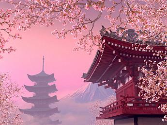 Blooming Sakura 3D Écran de Veille