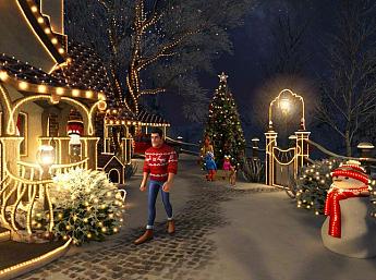 Christmas Cottage 3D imagen grande
