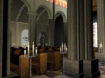 Eglise 3D Écran de Veille