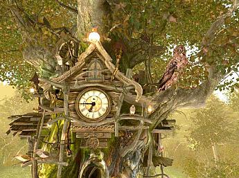 Cuckoo Clock 3D Écran de Veille