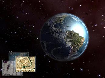 Estudio del Espacio de La Tierra en 3D imagen grande