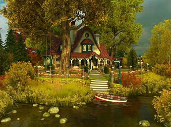 Fall Cottage 3D
