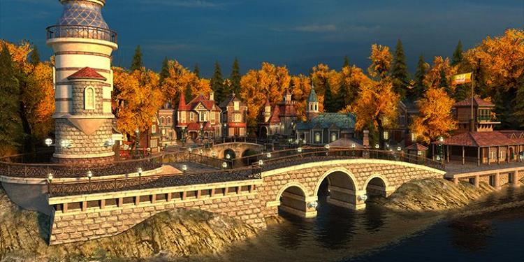 Fall Village 3D