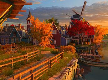 Fall Windmills 3D imagen grande