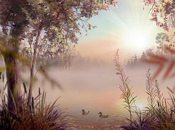 Fog Lake 3D Bildschirmschoner