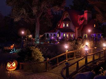 Halloween Cottage 3D увеличить