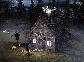 Halloween Zeit 3D größeres Bild