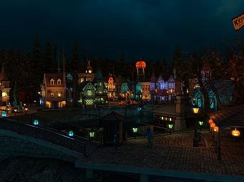 Halloween Village 3D Image plus grande