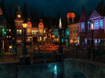 Halloween Village 3D größeres Bild