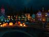 Halloween Village 3D Écran de Veille