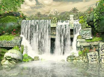 Mayan Waterfall 3D Salvapantallas