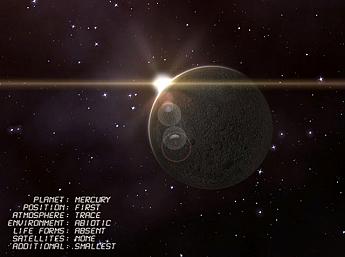 Mercure en 3D Mission Spatiale Écran de Veille