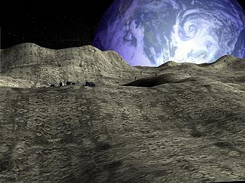 Moon Base 3D Image plus grande