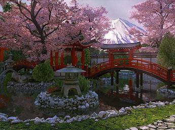 Sakura Garden 3D Image plus grande