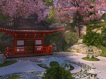 Sakura Garden 3D Image plus grande