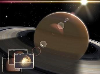 Saturne en 3D Mission Spatiale pour Mac OS X Écran de Veille