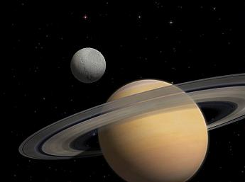Saturn 3D Weltraum Übersicht für Mac OS X größeres Bild