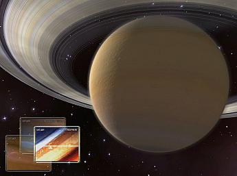 Saturn 3D Weltraum Übersicht Bildschirmschoner