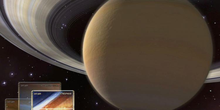 Saturn 3D Weltraum Übersicht