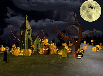 Halloween de Espanto en 3d imagen grande