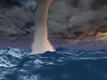 Tempête en Mer 3D Image plus grande