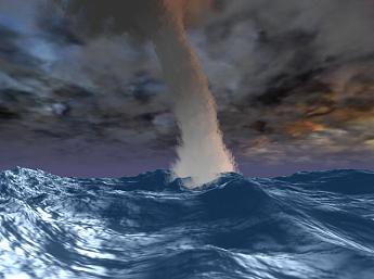 Tempête en Mer 3D Image plus grande